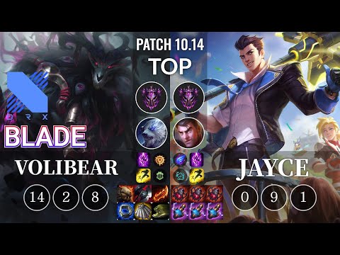 DRX Blade Volibear vs Jayce Top - KR Patch 10.14