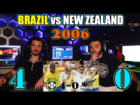 BRAZIL 2006 vs New Zealand 4-0 - Ronaldo, Ronaldinho, Kaka, Adriano, Carlos. | FIRST TIME REACTION