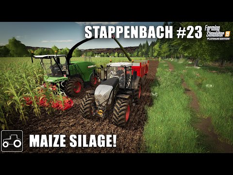 Chopping Corn For Maize Silage - Stappenbach #23 Farming Simulator 19 Timelapse