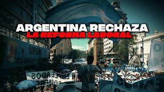 Argentina rechaza reforma laboral