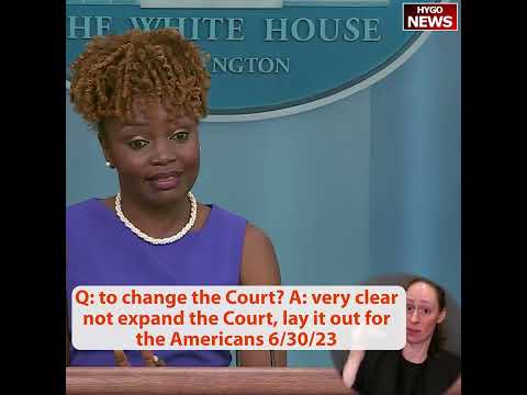 Q: to change the Court? A: very clear not expand the Court, lay it out for the Americans