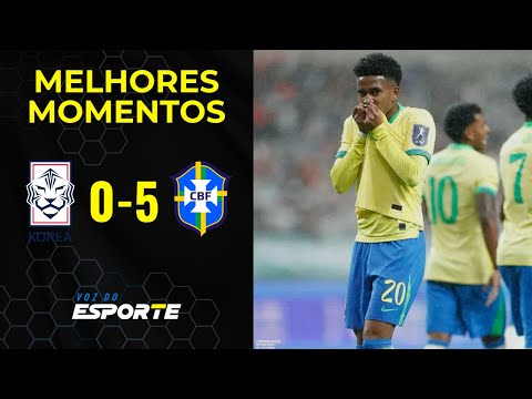 COREIA DO SUL 0 X 5 BRASIL - MELHORES MOMENTOS | AMISTOSO INTERNACIONAL - 10/10/2025