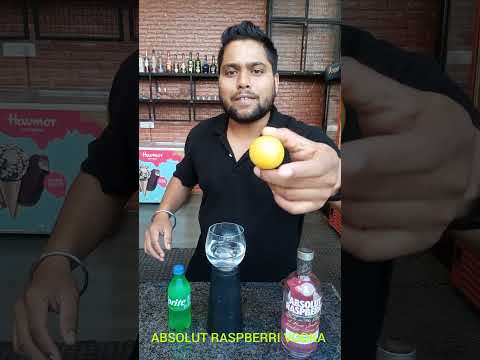ABSOLUT RASPBERRI VODKA #reels #viral #drink #cocktails #bar #bartender #VODKA