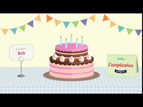 Animated Birthday Cake SPANISH