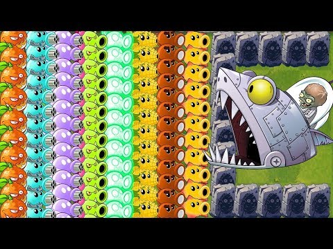 TEAM PLANTS POWER UP! vs BIG WAVE BEACH FINAL BOSS - Plants vs Zombies 2 Mod