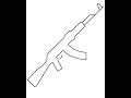 Draw AK47 Ak47 Draw Drawing Short Viral