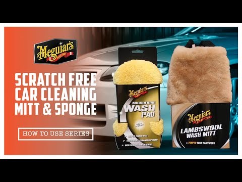 Meguiar's Scratch free Car Cleaning Mitt and Sponge
