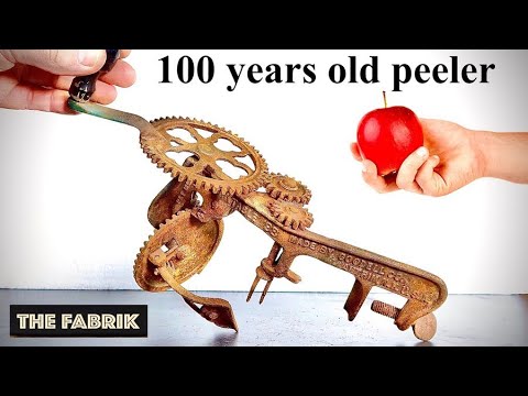 100 years Old Rusty Apple Peeler - Restoration