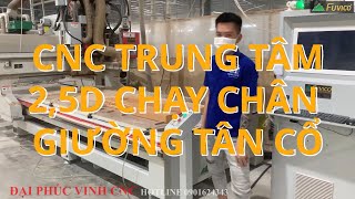 (Thực tế) Máy CNC Trung Tâm 2.5D của Woodmaster WM-1325RBS thi công chân giường tân cổ điển tại ĐN.