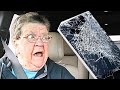 ANGRY GRANDMA BREAKS PHONE