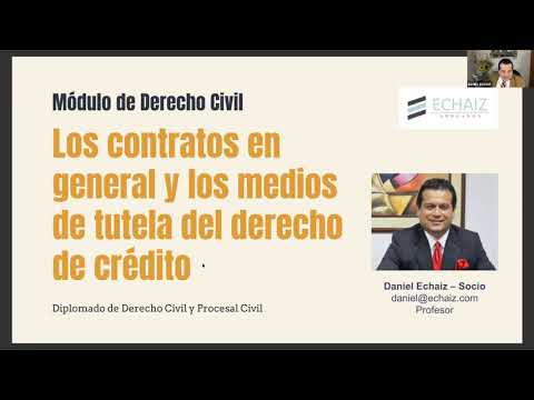 DERECHO CIVIL - Los contratos en general y los medios de tutela del derecho de crédito