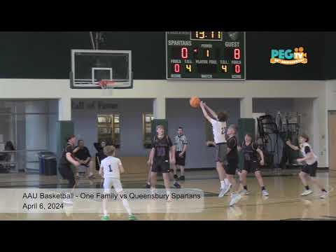 AAU Basketball - One Family vs Queensbury Spartans - April 6, 2024