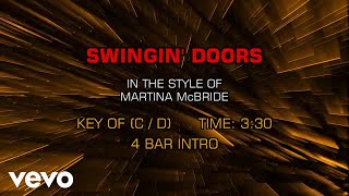 Martina McBride - Swingin&#39; Doors (Karaoke)