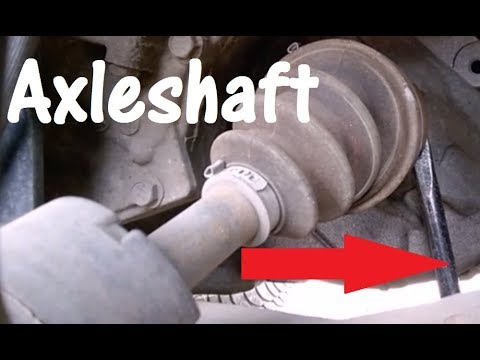 Volvo S60 V70  How to remove left axle shaft from the transmission - if it's not stuck 2001-2009