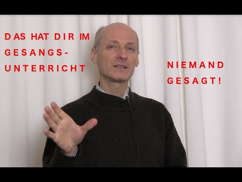 Das hat Dir im Gesangsunterricht niemand gesagt!