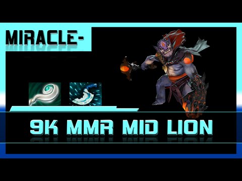 Dota 2 VOD Miracle- Lion 9k MMR MID | Full Game Pro Guide Gameplay