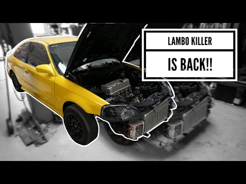 Lambo Killer Gets a Built Engine! K24 AWD Swapped Honda Civic