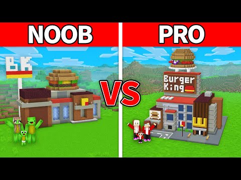 EPIC BURGER KING HOUSE BUILD CHALLENGE: NOOB vs PRO