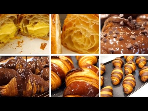 Making of Croissant Variety / Shape And Flavors / Ideas / Technic / Steps / Process / Procedure.
