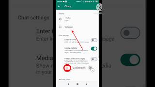 WhatsApp chat screen wallpaper || WhatsApp chat per photo kaise lagaye 2023 #shortfeed  #trending