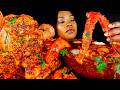 KING CRAB SEAFOOD BOIL MUKBANG SEAFOOD MUKBANG DESHELLED LOBSTER SEAFOOD BOIL ASMR EATING