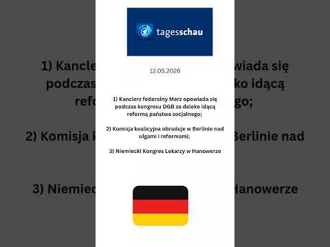 Niemiecki dziennik telewizyjny @Tagesschau 12 maja