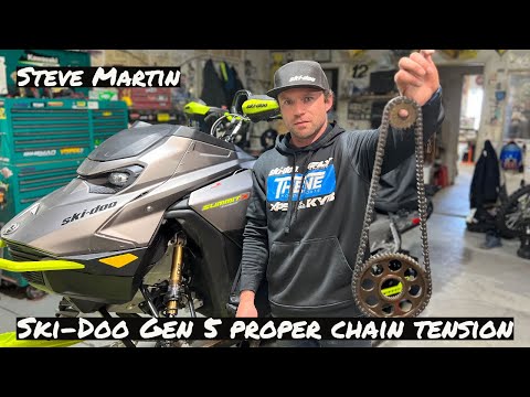 Ski-Doo Gen 5 proper chain tension, what proper chain tension looks like inside the chaincase.