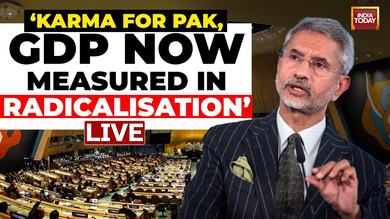 S Jaishankar Live | EAM Jaishanka’s Fiery Speech at UNGA | Jaishankar's 'karma' Jab At Pak In UN