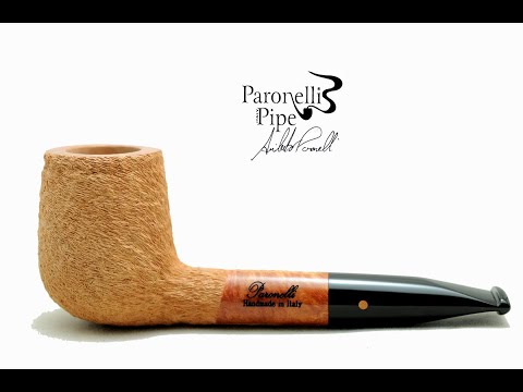 Pipa Paronelli radica chubby billiard rusticata naturale fatta a mano - www.paronellipipe.com
