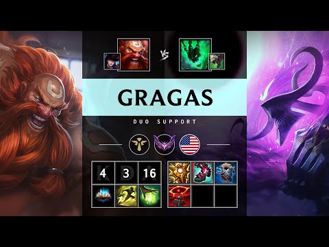 Gragas Support vs Thresh - NA Master Patch 25.20