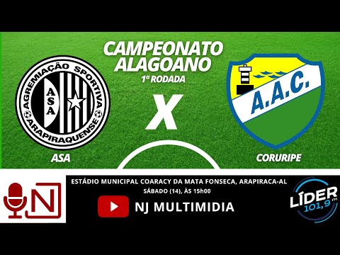 ASA x CORURIPE | AO VIVO  - 14/01/2023 | CAMPEONATO ALAGOANO | #ASA #CORURIPE