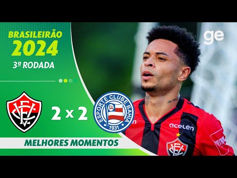 Gols e lances de Vitória x Bahia
