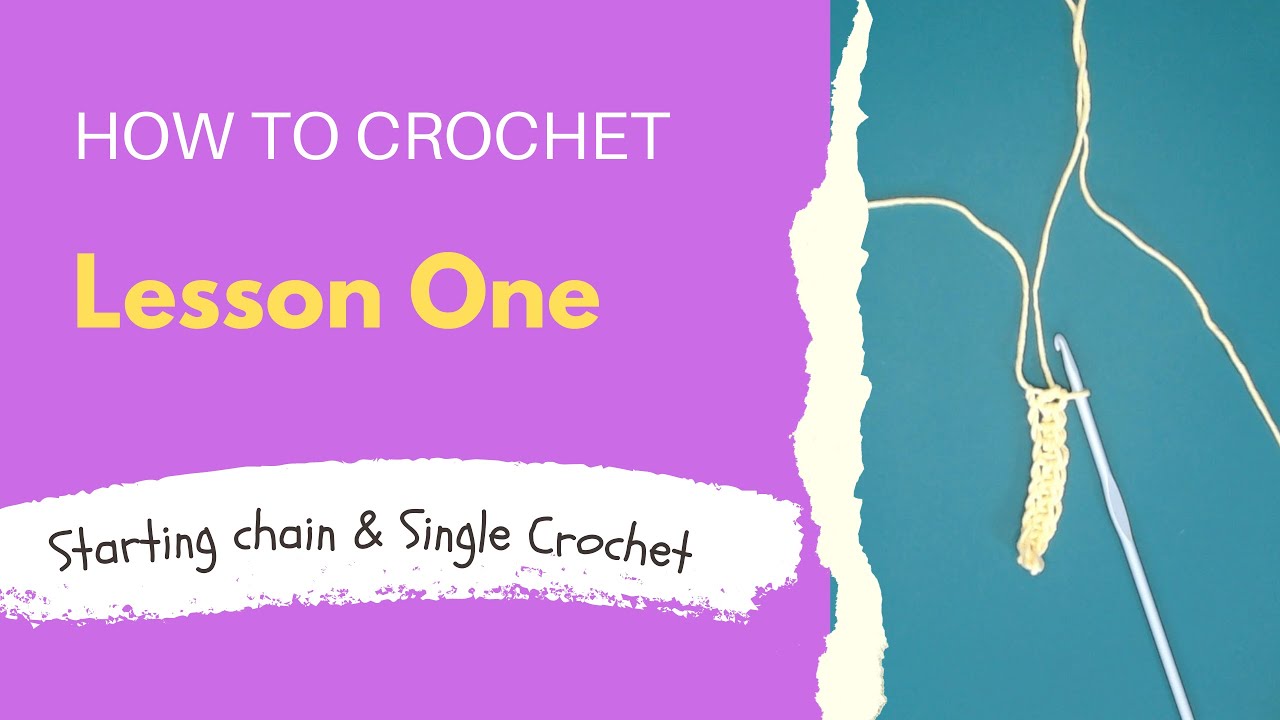 LEARN TO CROCHET IN LESS THAN 10 MINUTES! Lesson 1 Beginners Crochet Tutorial. Learn CH & SC stitch