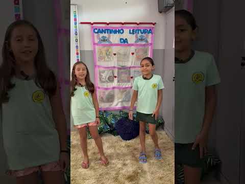 📍Moiporá, Goiás 📚Thaynara e Laura apresentam o Cantinho de Leitura da Escola  Sabino Mamédio