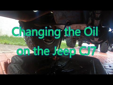 Changing the oil on the 1979 Jeep CJ7