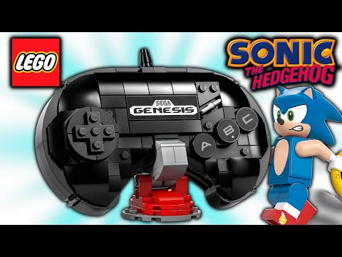 YouTube thumbnail: LEGO Sonic Sega Genesis Controller Set REVEALED!
