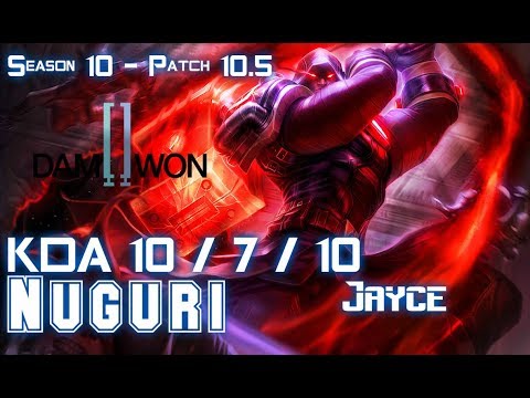 DWG Nuguri JAYCE vs SETT Top - Patch 10.5 KR Ranked