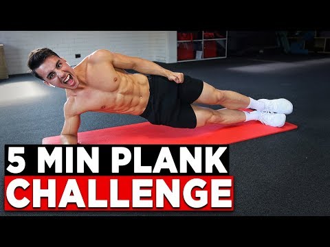 5 MIN PLANK CHALLENGE (NO EQUIPMENT BODYWEIGHT WORKOUT!)