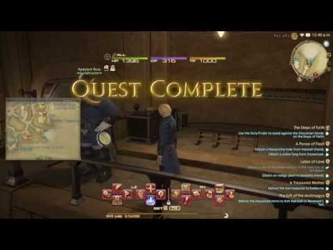 FFXIV ARR: A Miner Reborn (Quest Weaver LV50) Cutscene
