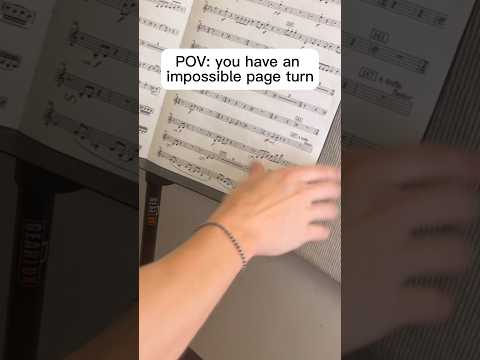 When you have an IMPOSSIBLE page turn #musician #trumpet #marchingband #band #orchestra