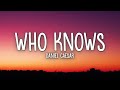 Daniel Caesar Who Knows Lyrics