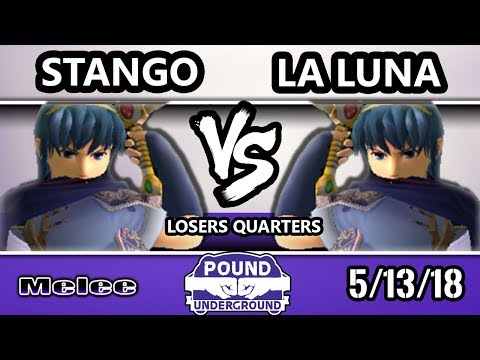 Pound Underground - SS | Stango (Marth) Vs. MSF | La Luna (Marth) - Smash Melee Losers Quarters