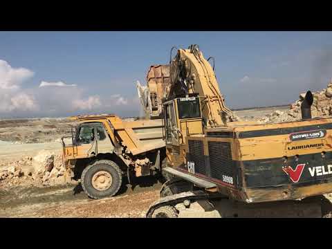 Caterpillar 5090B Shovel Excavator Loading  Dumpers - Labrianidis/Sotiriadis