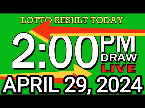 LIVE 2PM LOTTO RESULT TODAY APRIL 29, 2024 #2D3DLotto #2pmlottoresultapril29,2024 #swer3result
