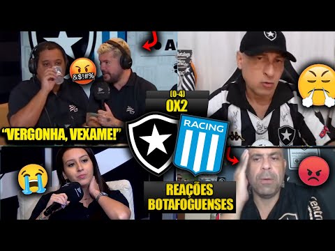 REAÇÕES dos BOTAFOGUENSES FURIOSOS com a DERROTA - BOTAFOGO 0X2 RACING [REACT RECOPA 2025]