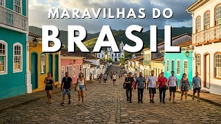 Maravilhas Brasileiras | Lugares mais Surreais do Brasil | Guia dos 19 Lugares Mais Lindos em 4K