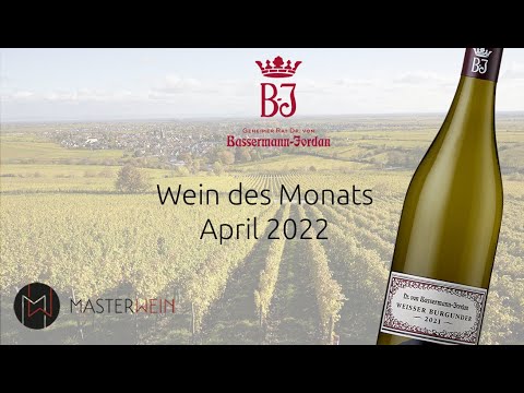 MASTERWEIN - Wein des Monats April: Weisser Burgunder 2021 vom VDP-Weingut Dr. von Bassermann-Jordan
