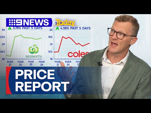 Report on updated supermarket prices across Australia | 9 News Australia
