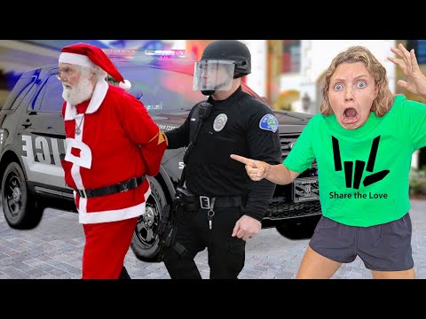 ARRESTED SANTA Breaking into STEPHEN SHARER HOUSE!!!