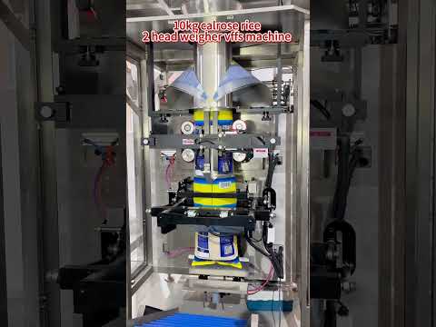 10kg premium rice 2 head weigher vffs vertical packaging machine,grain filling sealing system#rice